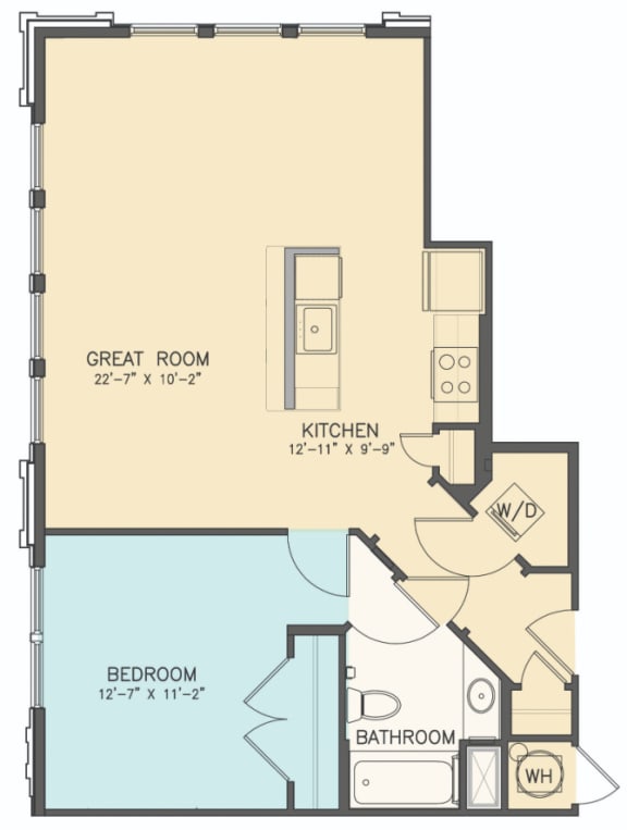 Floor Plans of The Chapman in Peninsula Town Center in Hampton, VA